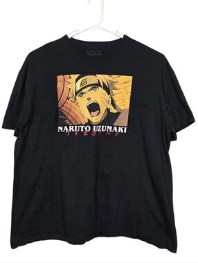 Naruto Uzumaki Graphic Tee - Black